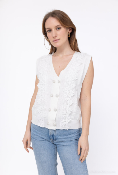 Wholesaler J&H Fashion - Lace knit vests