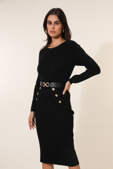 Grossiste J&H Fashion - Jupe longue détail ceinture