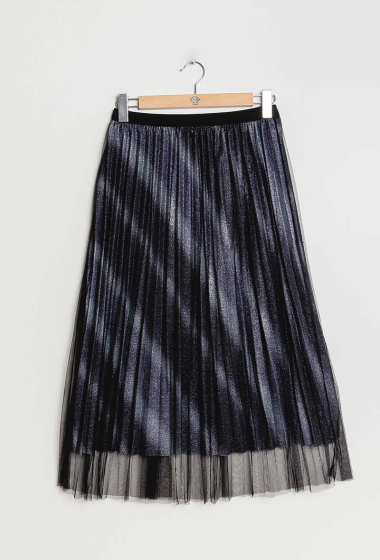 Grossiste J&H Fashion - Jupe plissée irisée