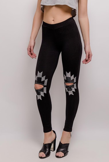 Leggings with strass