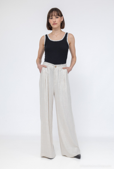 Grossiste J&H Fashion - Pantalon coupe large en lin