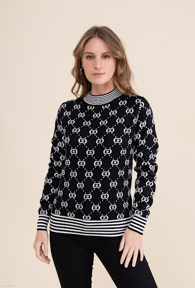 Wholesaler J&H Fashion - Printed sweater with pattern