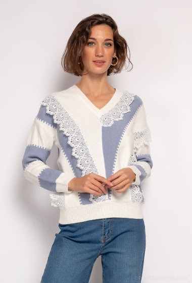 Wholesaler J&H Fashion - Sparkly printed jumper