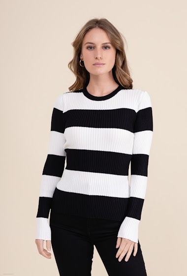 Wholesaler J&H Fashion - Striped sweater