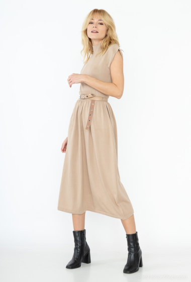 Wholesaler J&H Fashion - Long dress with belt