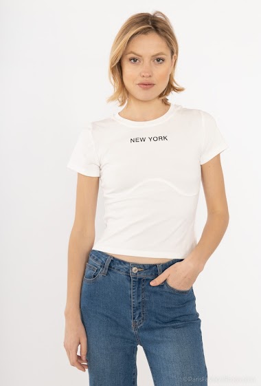 Mayorista J&H Fashion - Camiseta con mensaje NEW YORK