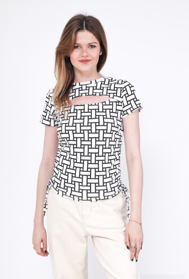 Grossiste J&H Fashion - T-shirt avec cœur imprimé