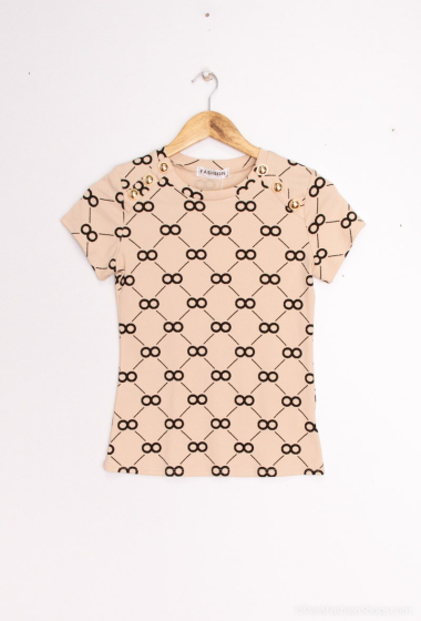 Grossiste J&H Fashion - T-shirt imprimé à zip