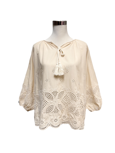 Grossiste J&L - blouse broderie anglaise