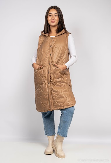 Wholesaler J&L - Sleeveless hooded down jacket