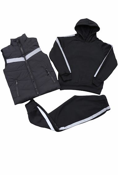 Wholesaler JL KID - Kids jogging with sleeveless jacket