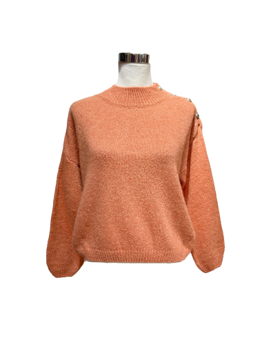Wholesaler J&L - Long Sleeve Sweater With Buttons On The Shoulder