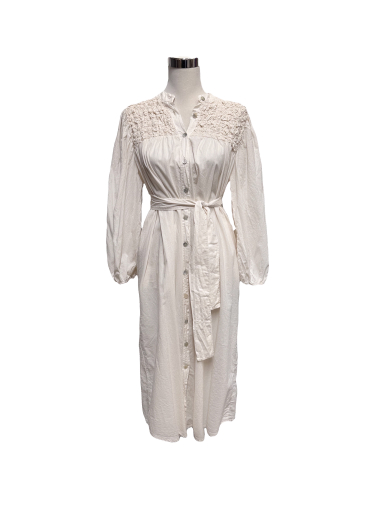 Wholesaler J&L - frilly ANNA dress with pocket and belt