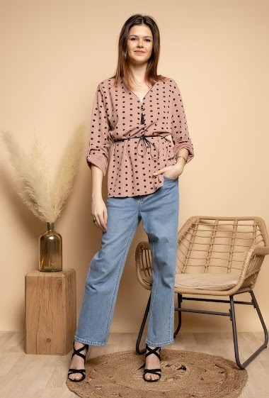 Wholesaler J&L Style - Dot printed blouse