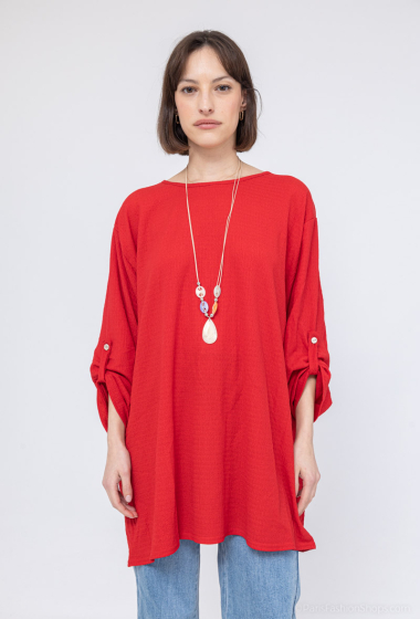 Wholesaler J&L Style - Blouse with necklace