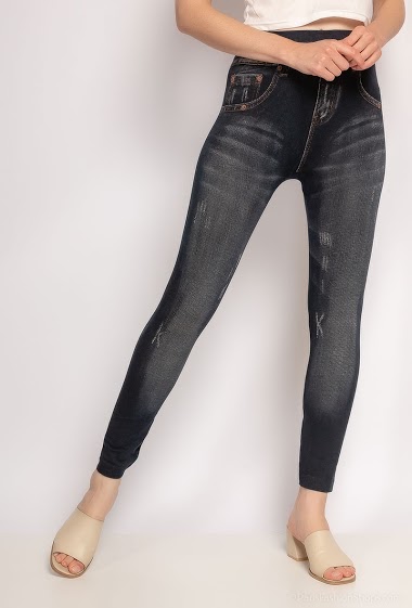 Grossiste J&L Style - Legging effet jeans