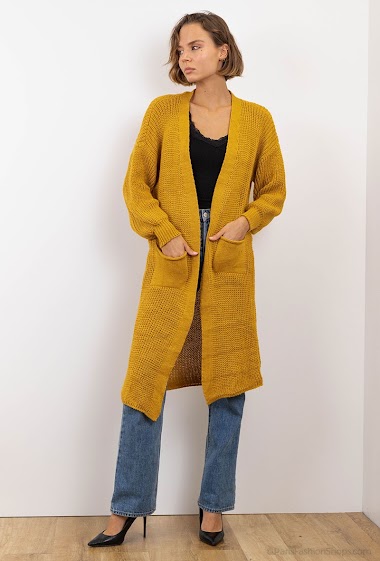 Wholesaler J&L Style - Long cardigan with pockets