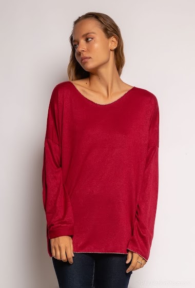 Wholesaler J&L Style - Jumper with metallized threads
