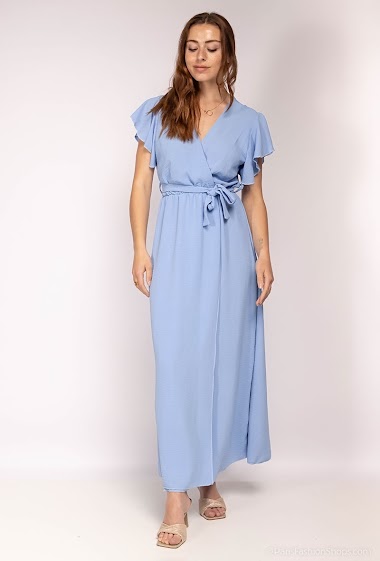Wholesaler J&L Style - Wrap dress with slit