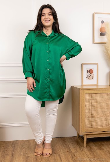 Wholesaler J&L Style - Silky shirt dress