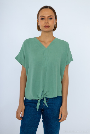Wholesaler J&L Style - V-neck top with bow