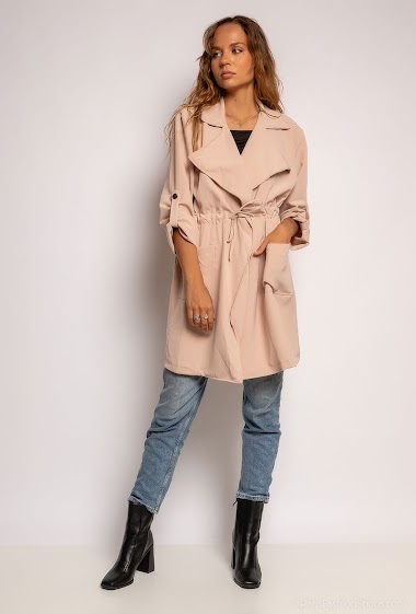 Großhändler J&L Style - Trenchcoat with drawstring