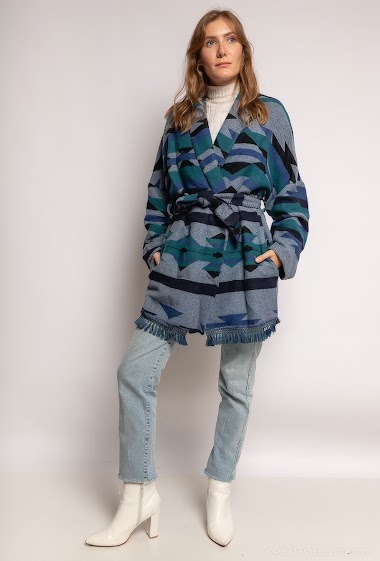 Wholesaler J&L - Printed knit jacket