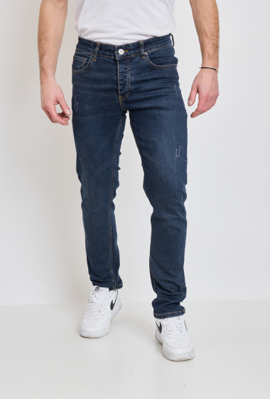 Wholesaler SD7 - Men's straight cut jeans DARK BLUE