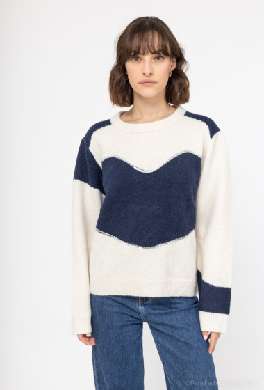 Wholesaler Joelly - Two-tone sweater
