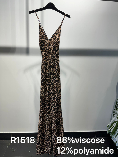 Wholesaler Joelly - Leopard print strap dress