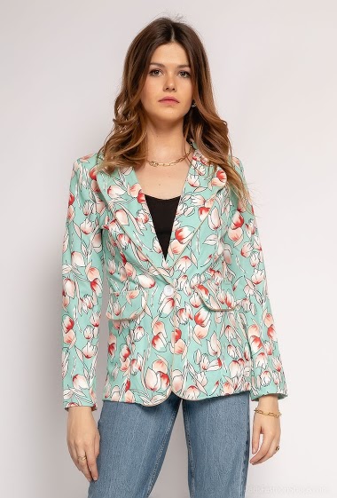 Wholesaler Jolifly - Flower print blazer