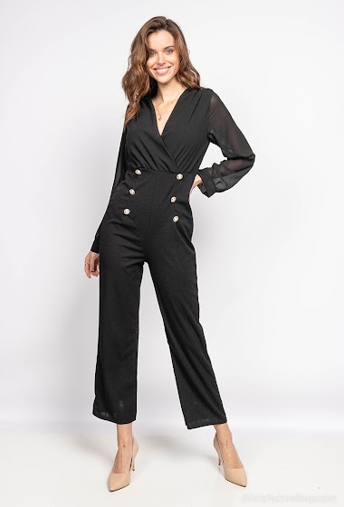Wholesaler Jolifly - Jumpsuit with officer button