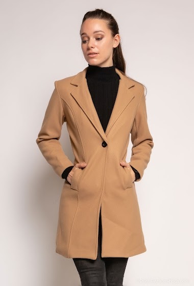 Wholesaler Jolifly - Fitted coat with a button