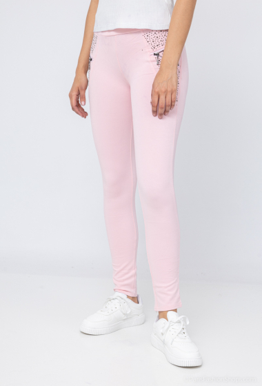 Wholesaler Jolifly - Flower print jogger pants coton