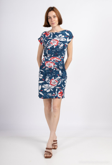 Wholesaler Jolifly - Flower printed dress