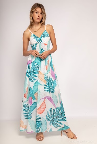 Wholesaler Jolifly - Tropical maxi dress
