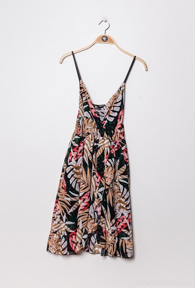 Großhändler Jolifly - Tropical print dress