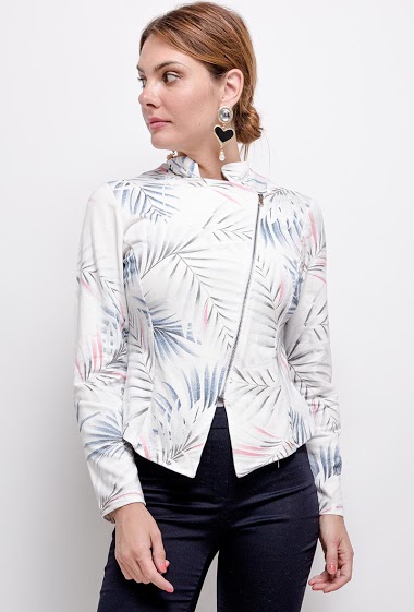 Wholesaler Jolifly - Printed jacket with zip