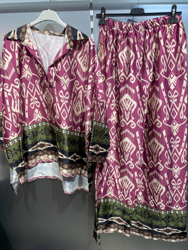 Wholesaler Joliko - Printed shirt and pants set
