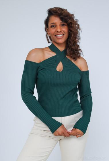 Wholesaler Jolio & Co - Sweater with bare shoulders