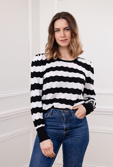 Wholesaler Jolio & Co - Striped sweater