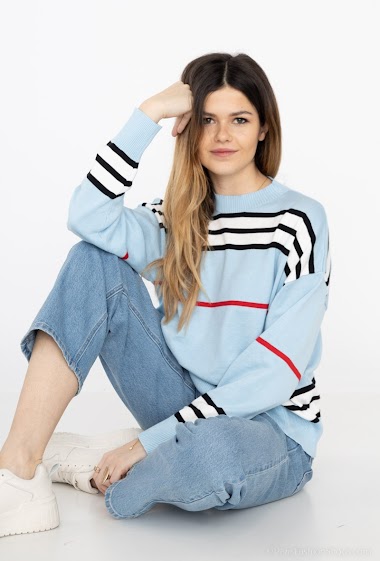 Wholesaler Jolio & Co - Striped sweater.