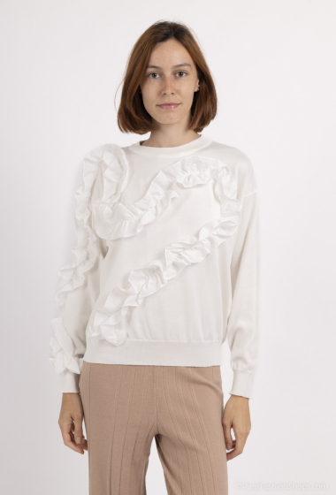 Großhändler Jolio & Co - Rüschenpullover