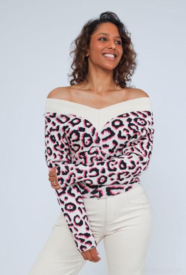 Wholesaler Jolio & Co - Leopard print sweater