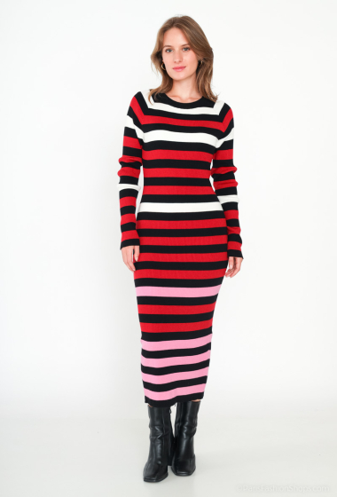 Wholesaler Jolio & Co - Striped knit dress