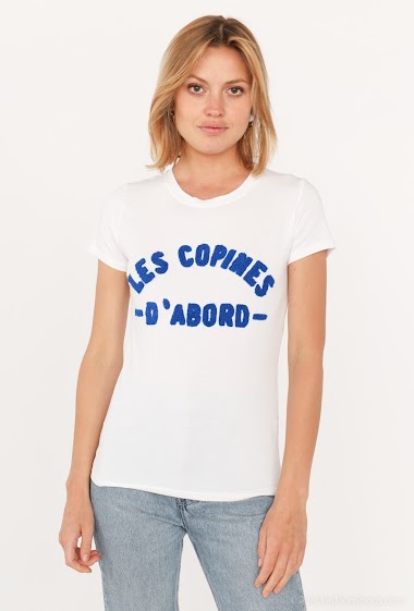Grossiste Jolio & Co - T-shirt à inscription