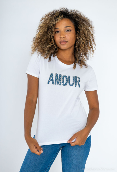 Grossiste Jolio & Co - T-shirt "AMOUR"