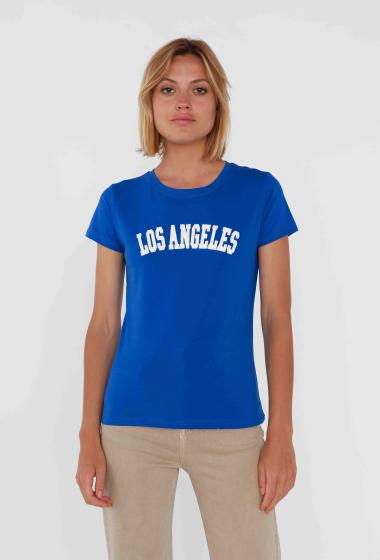 Großhändler Jolio & Co - T-Shirt mit „Los Angeles“-Stickerei