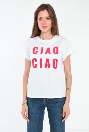 Großhändler Jolio & Co - T-Shirt mit „CIAO CIAO“-Aufdruck