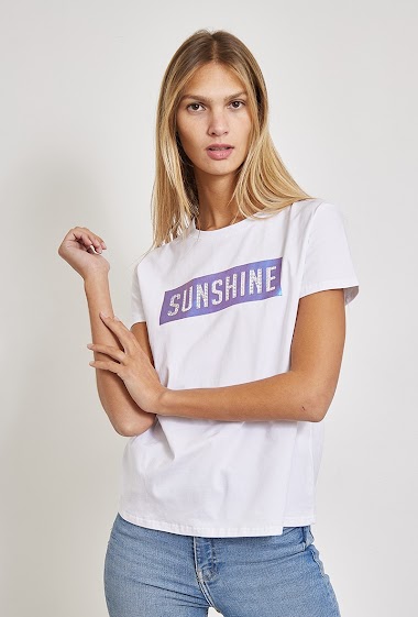 Grossiste Jolio & Co - T-shirt imprimé SUNSHINE